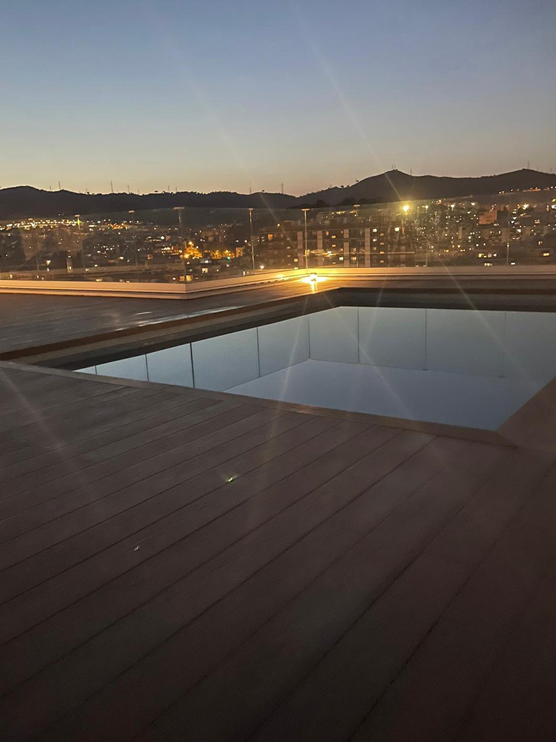 Vista piscina de Ático en venta en Barcelona, calle Federico Rahola - ref00224