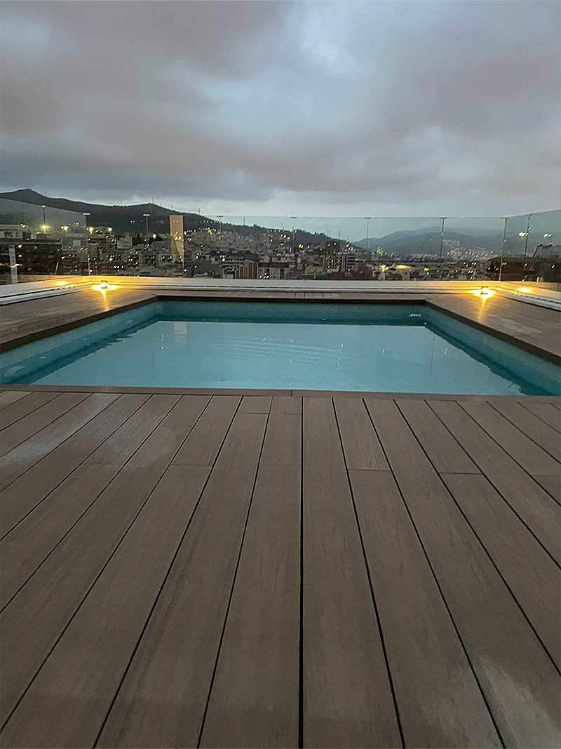 Vista piscina de Ático en venta en Barcelona, calle Federico Rahola - ref00224